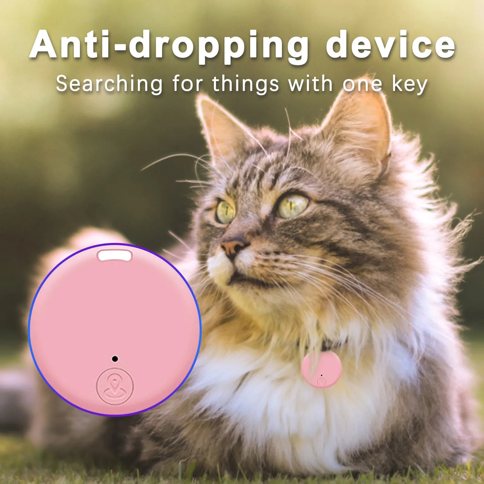 Smart Mini GPS Tracker Key Kids Car Finder Pets Locator Bluetooth Tracker Device Anti-lost Reminder Device Locator Accessories