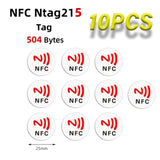10 pçs coloful etiqueta de leitura rápida nfc adesivo 13.56 mhz 540bytes rfid nfc etiqueta adesivos etiquetas adesivas para telefones nfc auto-adesivo
