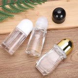 30/50ml Thick Glass Roller Bottle Empty Essential Oil Roll On Bottles Leak Proof Massage Roller Ball Refillable Bottle Container