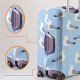 Seagull pattern luggage protection cover, suitable for 18-32 inch luggage, luggage handle gloves, travel accessories