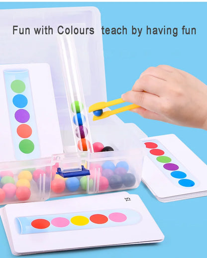 Juguetes de motricidad fina para niños, entrenamiento de concentración, juego de cuentas con pinzas, electrodomésticos de educación temprana, educación Montessori