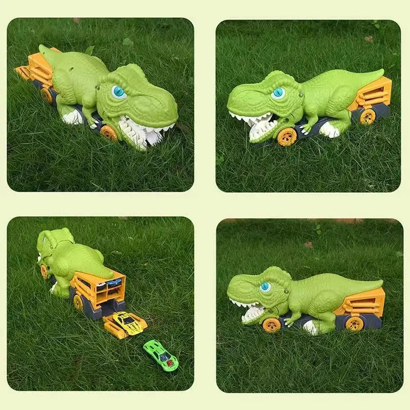 New Dinosaur Toy Play Vehicle Game For Boy Car Carrier Truck Children Montessori Gift Kid Racing Track with Children Mini Car
