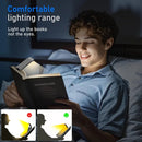LED Rechargeable Clip-On Book Light 3 Colors 5 Brightness Bed Reading Night Light  Eye-Protection Bookmark Lamp Mini Book Lamp