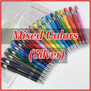 20-200 Pens Wholesale Metal Ballpoint Pen Touch Screen Pen Office School Advertising Pen Custom Logo Text Laser Engraving