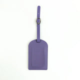 Customized Letters Smooth PU Leather Classic Ultra-Thin Travel Aviation Luggage Tag Signature Luggage Label