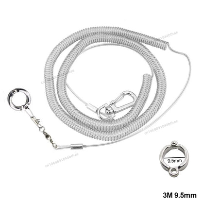 Bird foot Chain Parrot Anti-flying Traction Rope Bird Feet Bracelet Alloy Foot Ring Pet Bird Flying Travel Training Leash