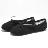 Flat Head Slippers for Kids, Soft Ballet Slippers, Belly Dance Shoes, Yoga, Gym, Black and White, Women and Men