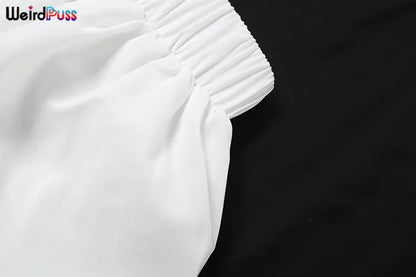 Nibber Ball Gown Skirts Women Y2K Hottie 2024 Summer Trend Midnight Waistband Miniskirts Birthday Basic Streetwear Wild Bottoms