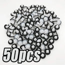 100-20PCS Auto Door Panel Clip with Seal Ring Auto Fastener Rivet Bumper Clip Retainer Car Interior Retaining Accessories