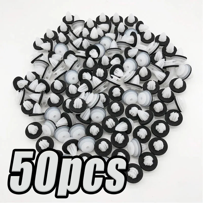 100-20PCS Auto Door Panel Clip with Seal Ring Auto Fastener Rivet Bumper Clip Retainer Car Interior Retaining Accessories