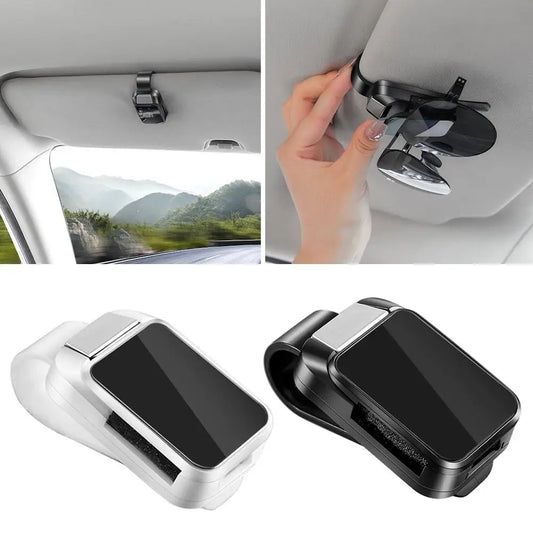 Car Sunglasses Clip Sun Visor Glasses Holder Card Ticket Holder Stable Storage Clips Eyeglasses Hanger Car Interior Accessories