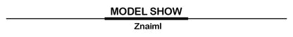 Znaiml Lantern Sleeve Top and Wide Leg Pants Two Piece Set Rainbow Gradient Print Women Outfits Elegant Office Birthday Party