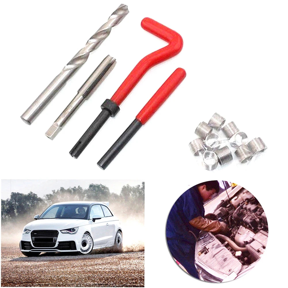 Linha métrica Repair Kit Insert, Helicoil Car Pro Coil Tool, M5 M6 M8 M10 M12 M14, M6 * 1.0, 30pcs