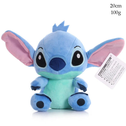 Disney Cartoon Blue Pink Stitch Plush Dolls Anime Toys Lilo and Stitch 20CM Stich Plush Stuffed Toys Christmas Gifts for Kids