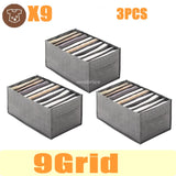 organizer for drawers Clothes Organizer Pants Jeans Storage Box Cabinet Drawer Organizer Underwear Socks T-Shirt Wardrobe Storag
