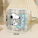 Snoopys Storage Bag Women Large-capacity Lipstick Sanitary Napkin Storage Bag Cute Anime Travel Portable Simple Girls Coin Purse