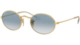 Ray-Ban Original Classic RB3547 Oval Flat Glass Lens Sunglasses in Box