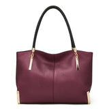 FOXER Genuine Leather Lady's Handbag Elegant Luxury Design Women Shoulder Bag Large Capacity Tote Bag Best Gift for Mom, Wife