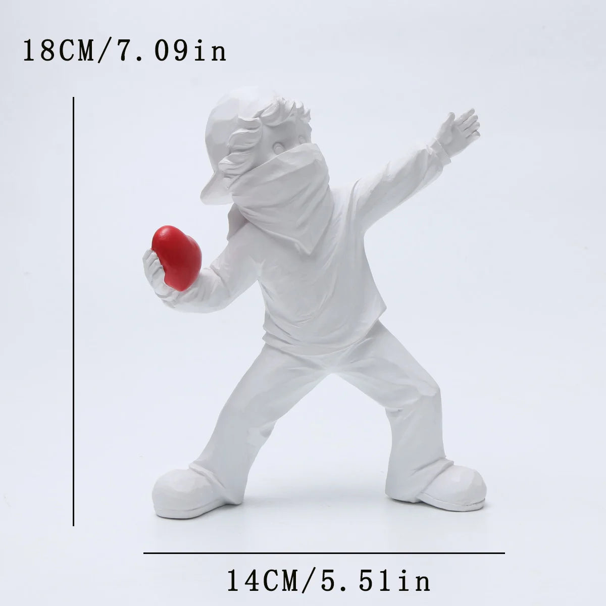 Resin Statues Sculptures Banksy Flower Thrower Statue Bomber Home Decoration Accessories Modern Ornaments Figurine Collectible