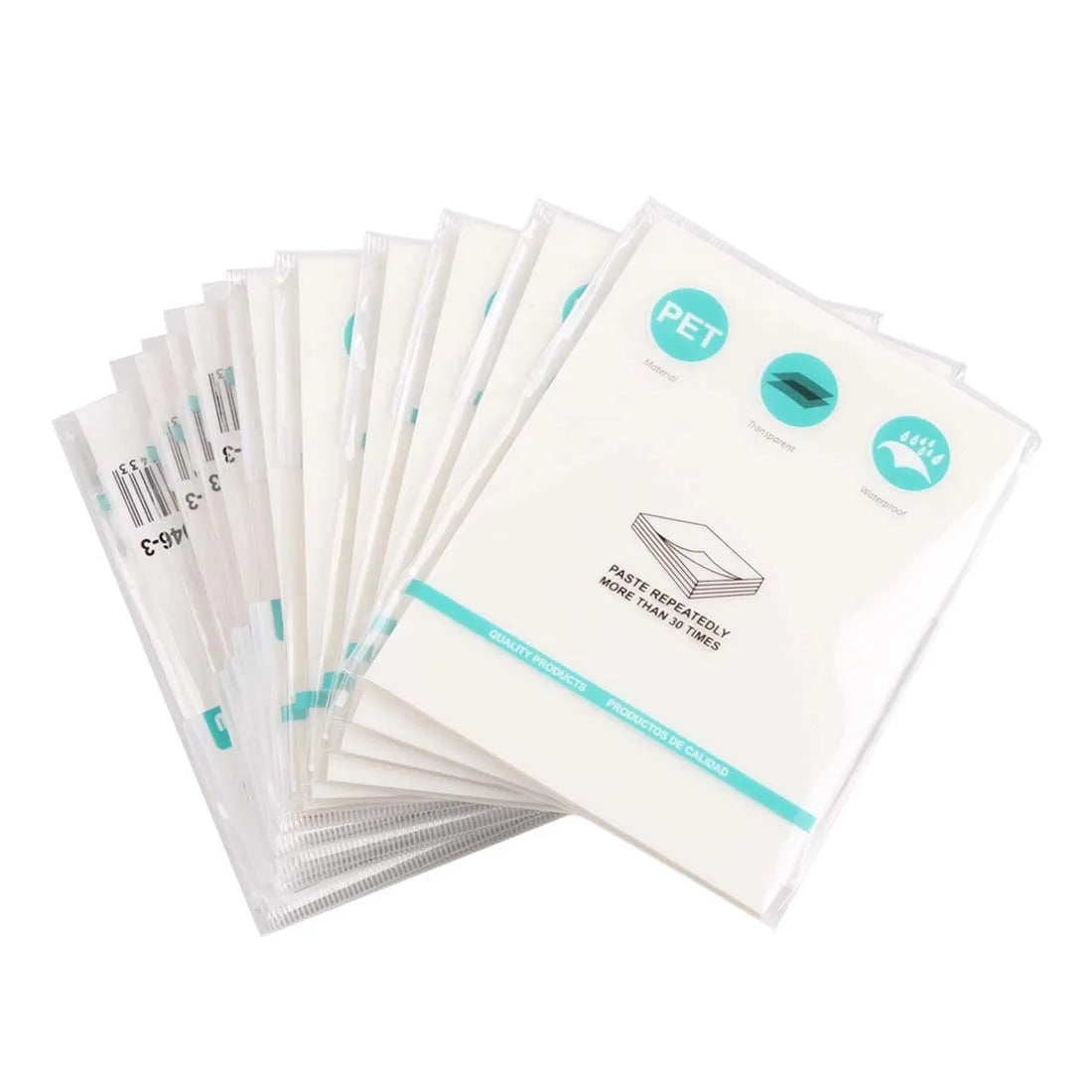 50 Sheets Creative Transparent PET Waterproof Sticky Note Pads Notepads Post-its for School Stationery Office Supplies