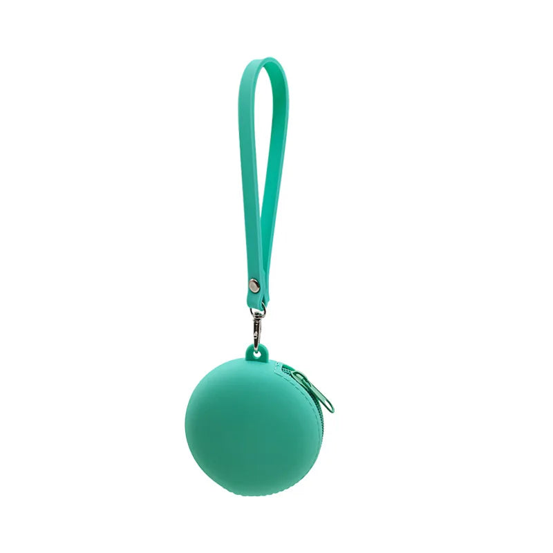 Small Purse Silica gel Handbags For Women Round Shape Mini Luxury Designer Female Messenger Coin Purse
