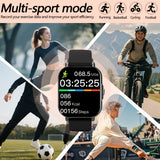 LAXASFIT 2026 New Smartwatch Bluetooth Calling Music Playback Heart Rate & Blood Pressure Monitoring Unisex Holiday Gift