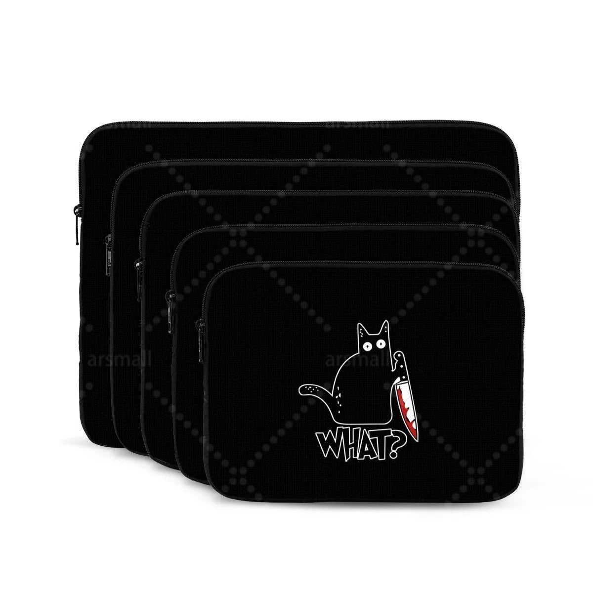 Black Cat Laptop Bag Tablet Notebook Case For Hp Dell Lenovo Computer For Macbook Air Pro Retina 10-17 Sleeve