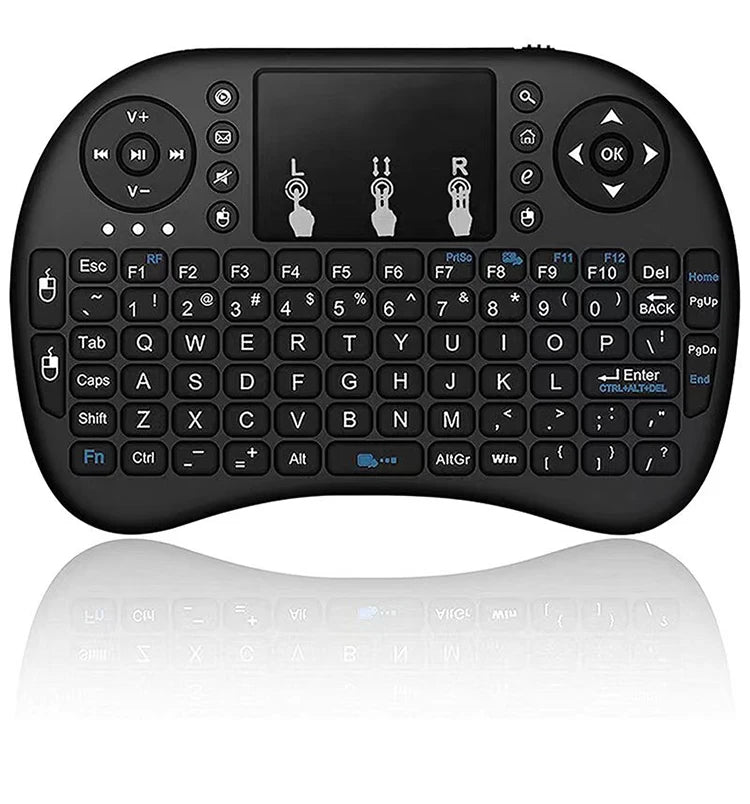 Teclado inalámbrico i8 de 2,4 GHz, miniteclado táctil en inglés y ruso, ratón aéreo, control remoto, portátil, TV Box, proyector.