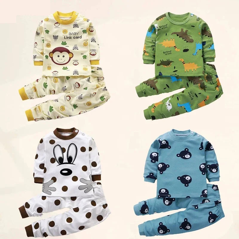 Ropa para niños conjuntos para niños ropa para niños niñas algodón Otoño Invierno ropa pantalones ropa de dormir ropa interior regalo de Navidad