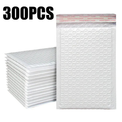 Espuma Branca Acolchoada Envelopes de Envio com Bolha, Auto Seal Mailers, Mailing Bag, Pacotes Bag, 500 Pcs