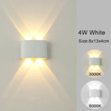 Apliques de pared LED modernos para interiores y exteriores, luces blancas de montaje en pared para sala de estar, pasillo, dormitorio, decoración