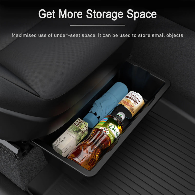 For Tesla New Model Y 2025 Launch Juniper Seat Storage Box Center Console Organizer Bins Front Rear Tray Trash Accessories