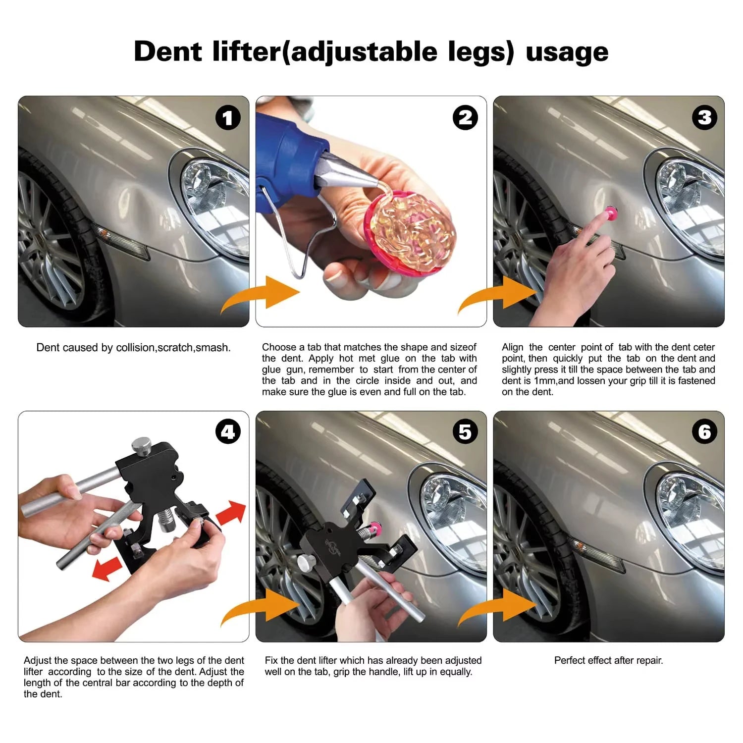 Super PDR Car Body Dent Repair Film Car Maintenance Auxiliary Tool For Repairing Car Body Dents Paintless Dent Repair Gasket Set