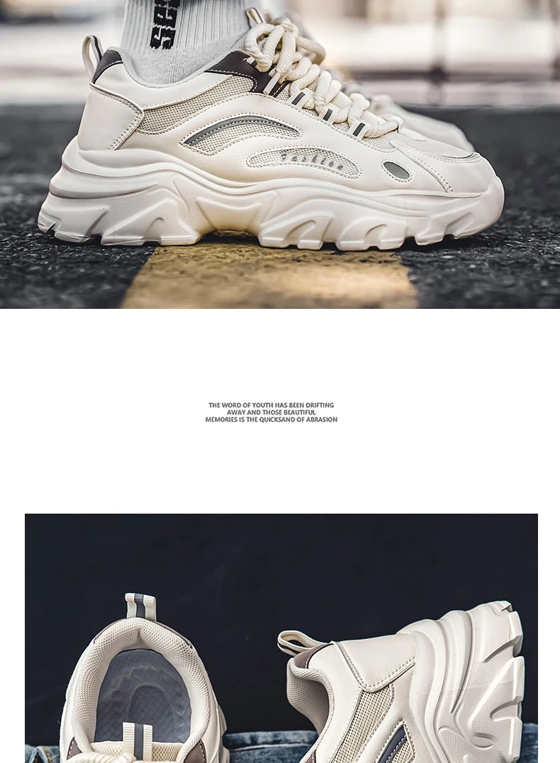 Men's Casual Shoes Sneakers for Men Trendy All-match Man Sports Shoe Hard-wearing Easy To Clean EAEOVNI Main Push Male Sneaker