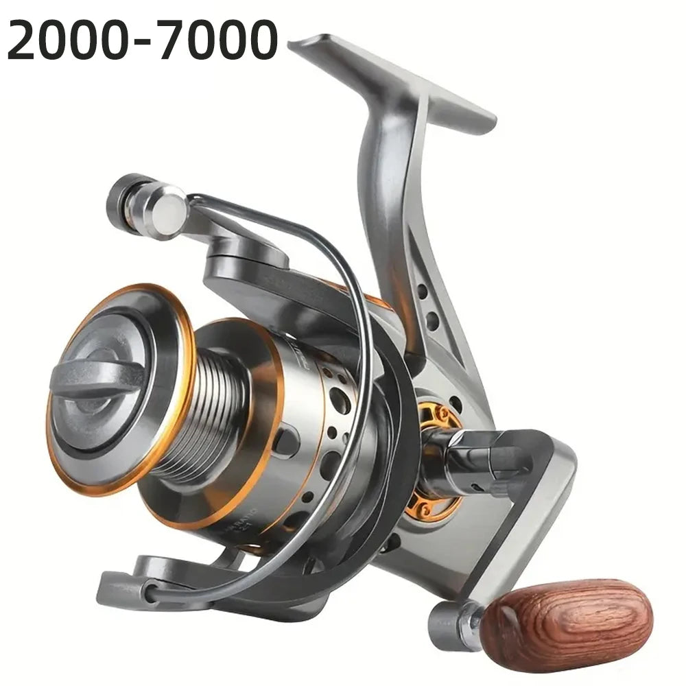 BILLINGS DC 1000~7000 Series,5.2:1 Gear Ratio,26LB Max Drag,CNC Metal Spool,Spinning Fishing Reel,For Freshwater Saltwater