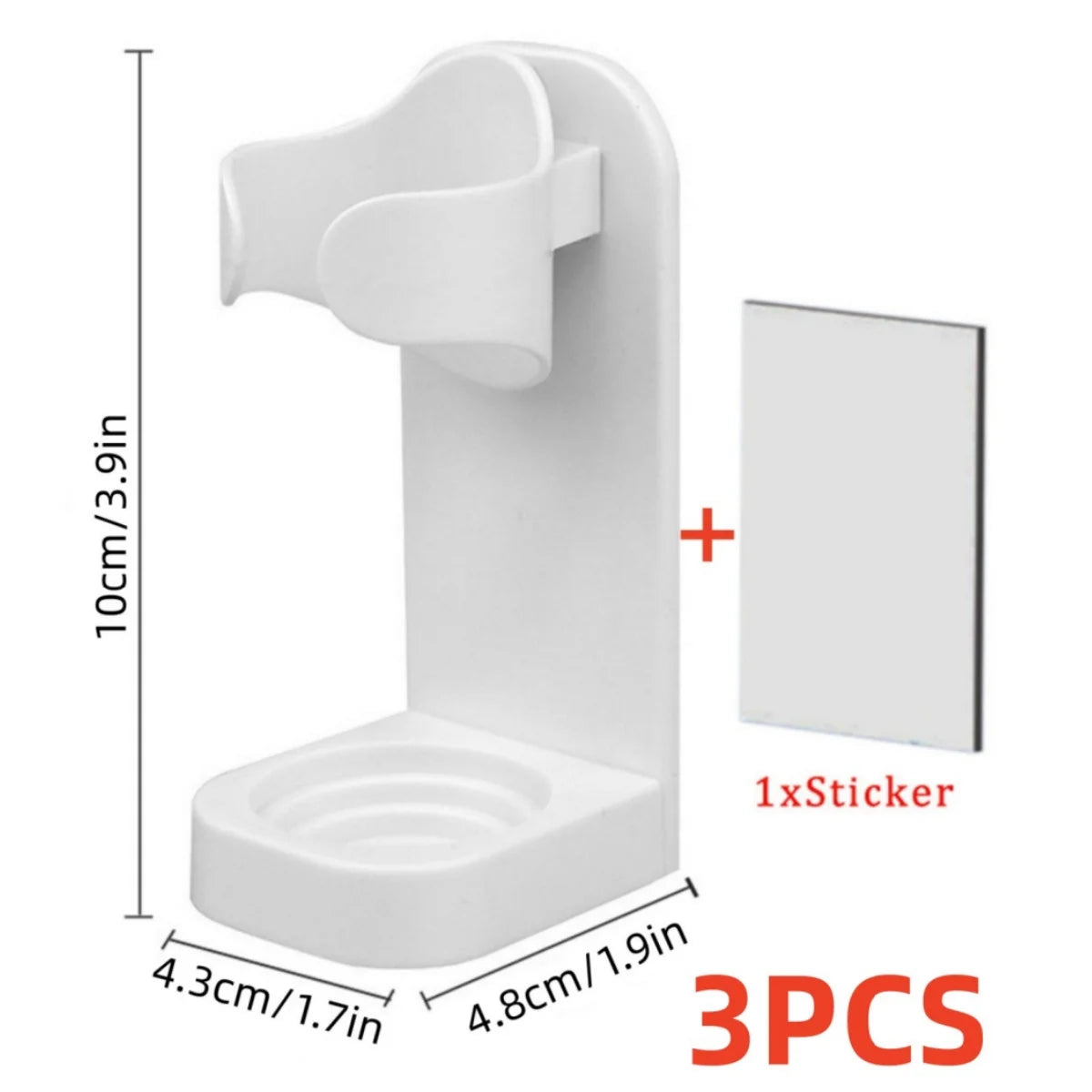 1-4PCS Electric Toothbrush Wall-Mounted Holder Space Saving No Punching Bathroom Accessories Toothbrush Stand Rack Organizer