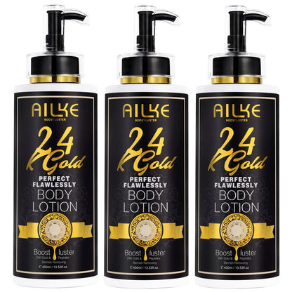 AILKE 24K Glod Flawlessly Skin Care Set, Whitening, Reduce Dark Spots, Pigmentation, Wrinkles, Moisturize, For All Skin Types