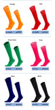 Loogdeel Football Sports Socks Long Knee Cotton Solid Color Kids Legging Stockings Soccer Baseball Ankle Adults Children Socks