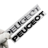 Metal Car Rear Trunk Badge Tail Letter Emblem Sticker for Peugeot 107 108 206 207 208 301 307 308 407 408 2008 5008 Exterior