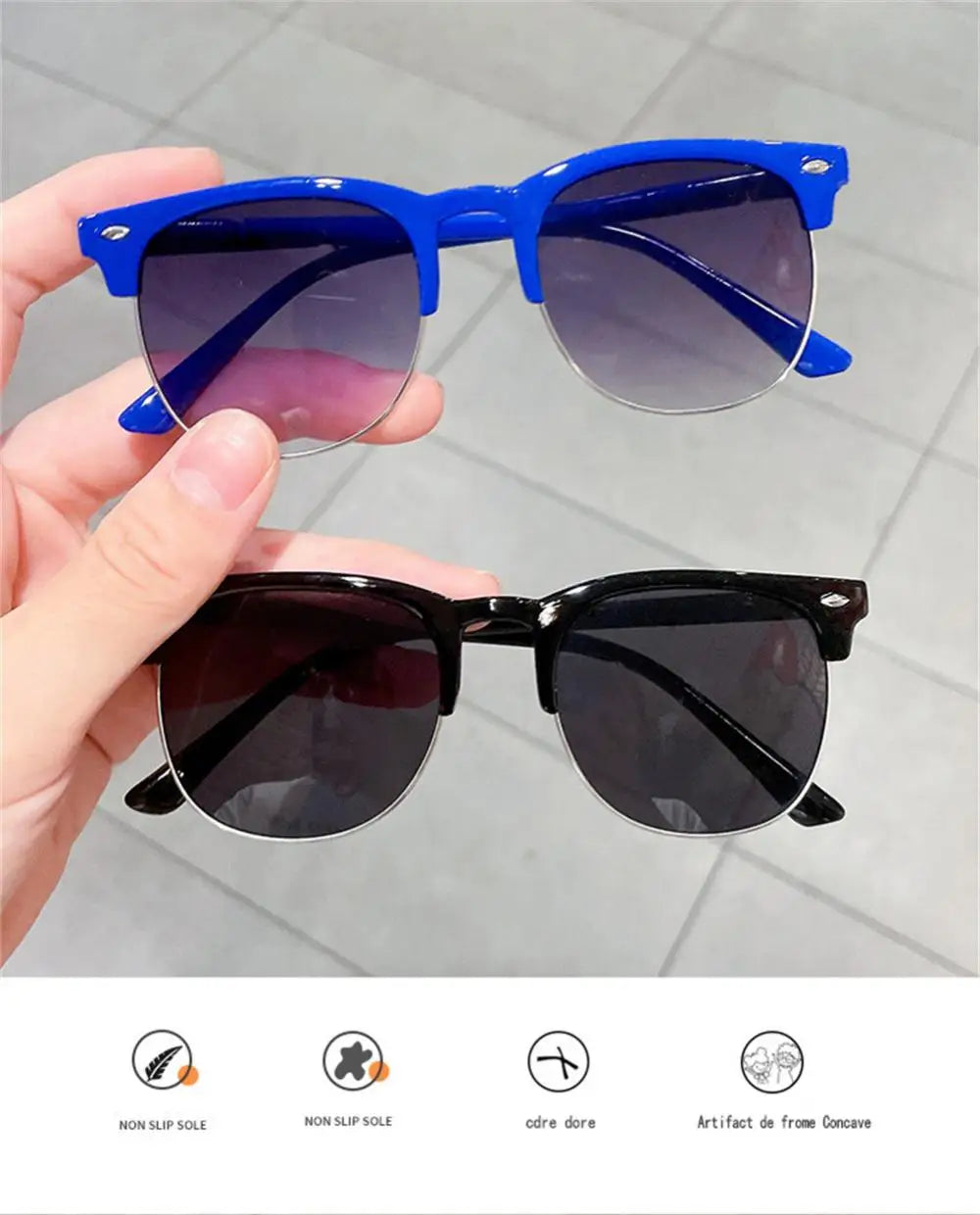 Nuevas gafas de sol para niños, modernas, coloridas, reflectantes, para niños y niñas, con protección UV400, para ciclismo al aire libre, de alta definición.