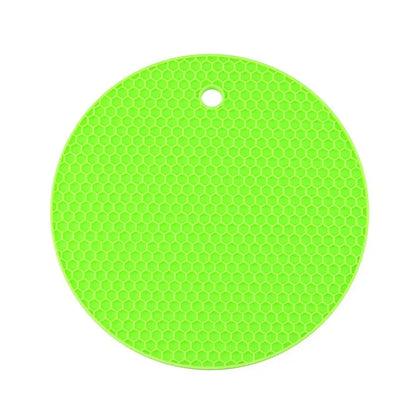 18/14cm Round Heat Resistant Silicone Mat Drink Cup Coasters Non-slip Pot Holder Table Placemat Kitchen Accessories Onderzetters