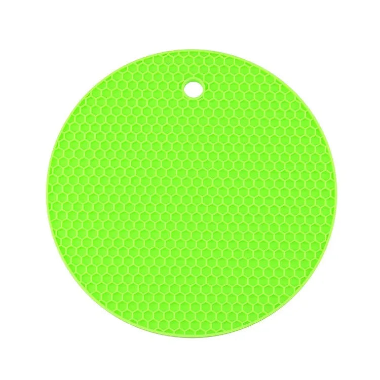 18/14cm Round Heat Resistant Silicone Mat Drink Cup Coasters Non-slip Pot Holder Table Placemat Kitchen Accessories Onderzetters