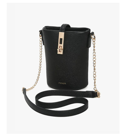 FOXER Brand Chic Mini Cellphone Bag Women's Shoulder Bag PU Leather Fashion Girl's Travel Small Crossbody Bag Purse