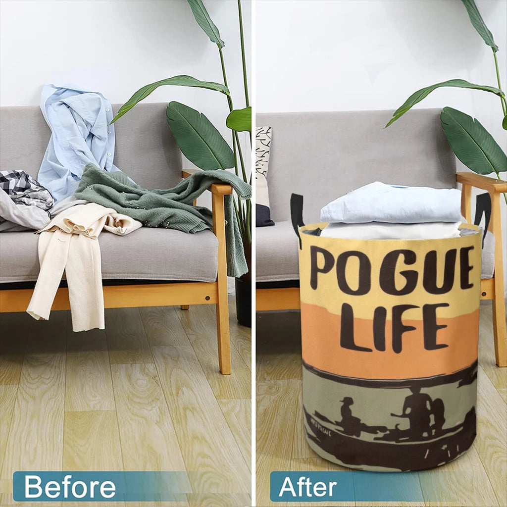 A Life Full of Holes Bundle Device Laundry Basket Fabric Laundry Moving Folding Dirty Laundry Basket Cartoon