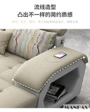 MINGDIBAO Fabric Sofa Set Furniture Living Room Sofa Set with USB and Stools / Big U Shape Cloth Couch Sofas for Home Furniture