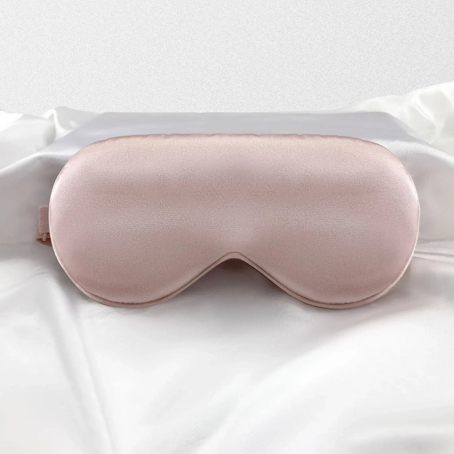 Máscara de dormir de satén de seda, cómoda máscara para dormir, visera para los ojos, parche para los ojos agrandados, para mujeres y hombres, para la salud del sueño.