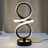 Creative spiral LED table lamp, adjustable in 3 colors, USB power supply, suitable for home bedrooms, offices, and study rooms