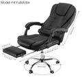 Executive Office Chair with  Massage Seat  , PC Desk Gaming Chair with Armrests Footrest High Back  Recliner Tilt Padded Swivel