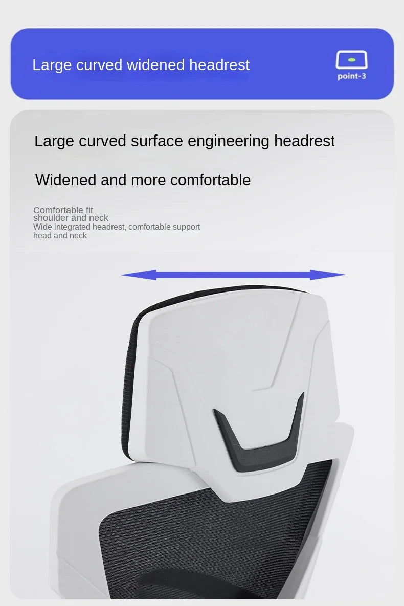 New Computer Chair Ergonomic Chair Reclining Home Office Chair Comfortable Sedentary Dormitory Game Chair Lifting Waist Support
