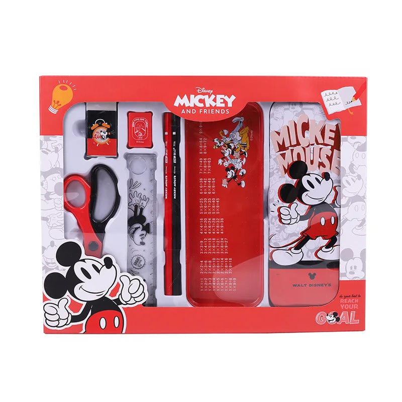 Disney Stationery Set Gift Box Mickey Minne SpiderMan Lotso Frozen Primary student School Supplies Boys girls Children's Gift